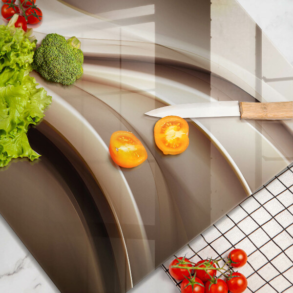 Tagliere in vetro temperato Linee delicate di astrazione