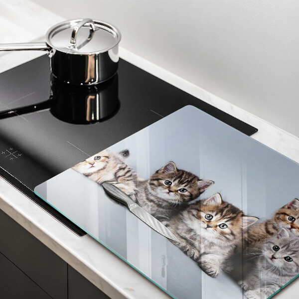 Tagliere in vetro temperato Piccoli e dolci gattini