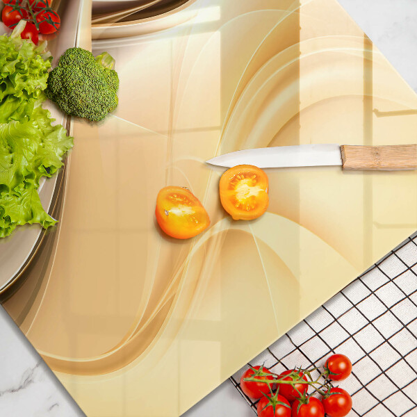 Tagliere in vetro temperato Astrazione del fumo