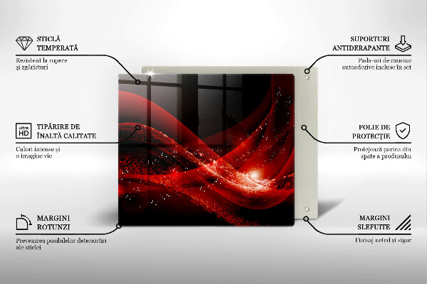 Tagliere in vetro temperato Astrazione moderna
