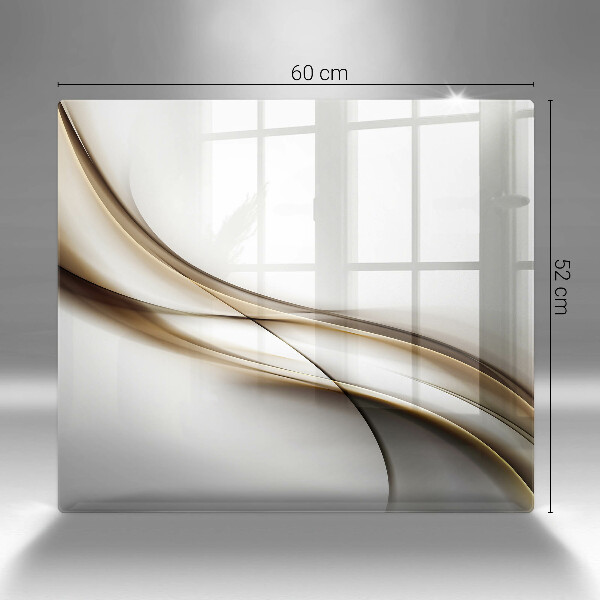 Tagliere in vetro temperato Astrazione di linee morbide