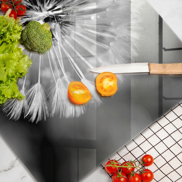 Tagliere in vetro temperato Un delicato dente di leone