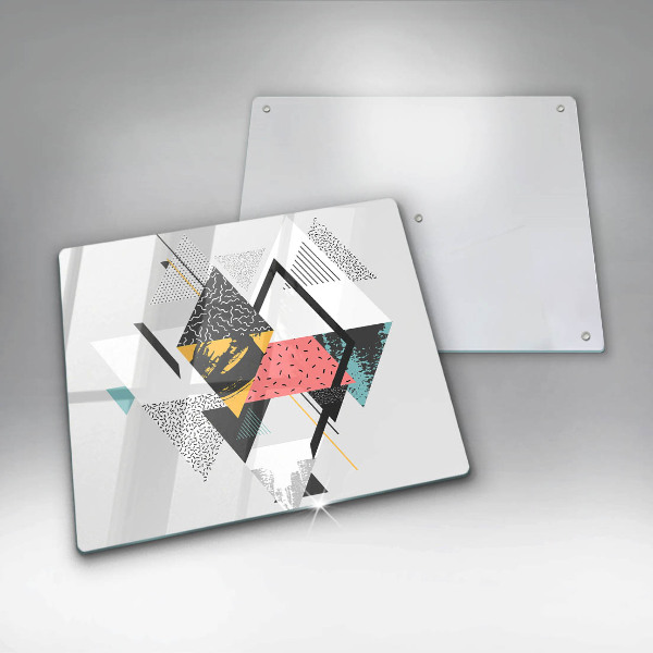 Tagliere in vetro temperato Triangoli astratti