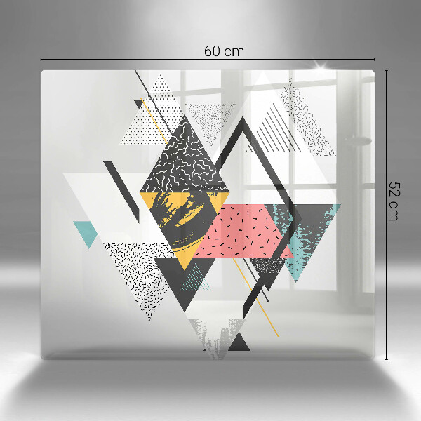 Tagliere in vetro temperato Triangoli astratti