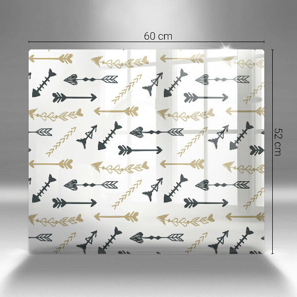 Tagliere in vetro temperato Modello di frecce Boho