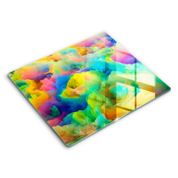 Tagliere in vetro temperato Astrazione colorata