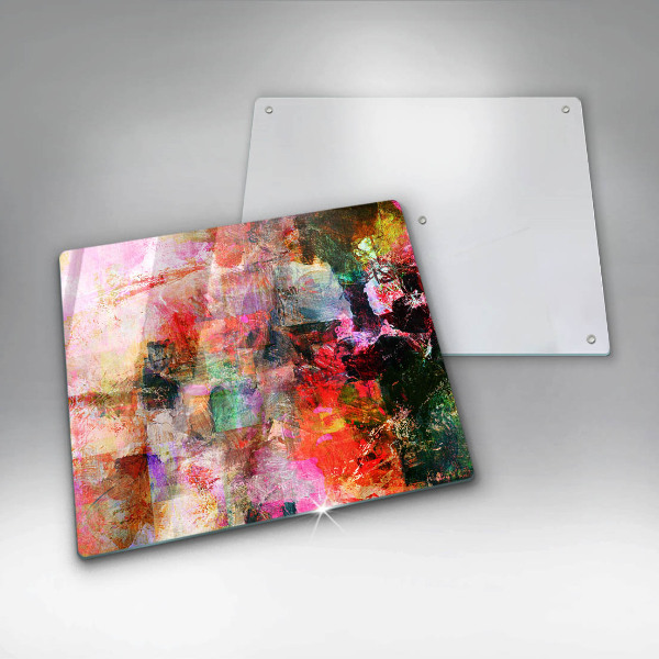 Tagliere in vetro temperato Dipingi l'astrazione