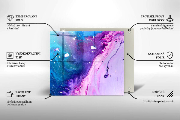 Tagliere in vetro Inchiostri di astrazione