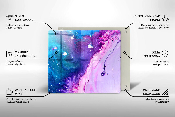 Tagliere in vetro Inchiostri di astrazione