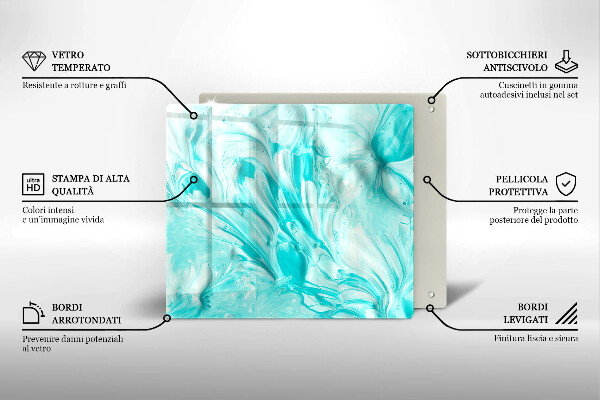 Tagliere in vetro Pitture astratte