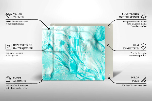 Tagliere in vetro Pitture astratte