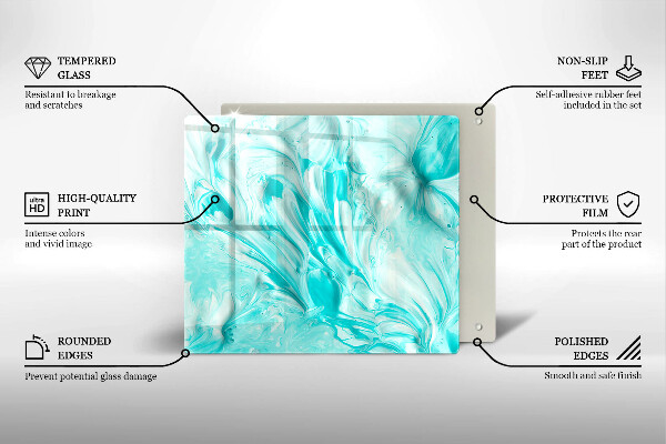 Tagliere in vetro Pitture astratte