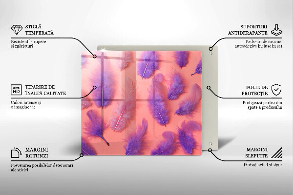 Tagliere in vetro Piume soffici