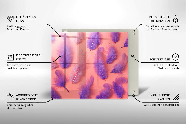 Tagliere in vetro Piume soffici