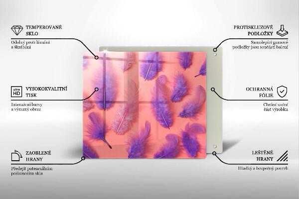Tagliere in vetro Piume soffici