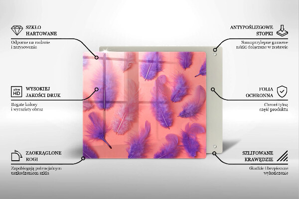 Tagliere in vetro Piume soffici