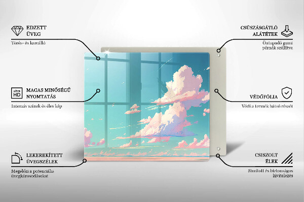 Tagliere in vetro Paradiso da favola