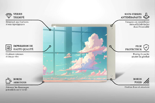 Tagliere in vetro Paradiso da favola