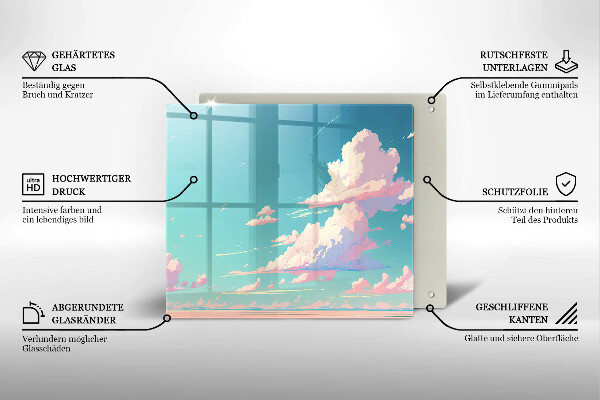 Tagliere in vetro Paradiso da favola