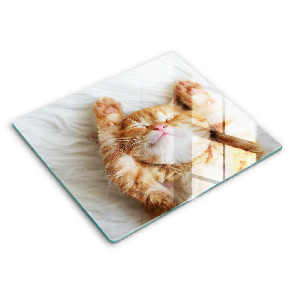 Tagliere in vetro temperato Piccolo gattino carino