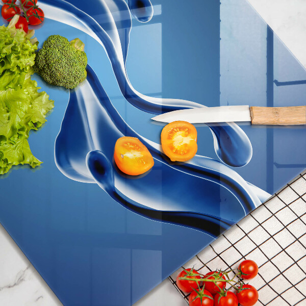 Tagliere in vetro Astrazione fluida