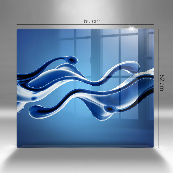 Tagliere in vetro Astrazione fluida
