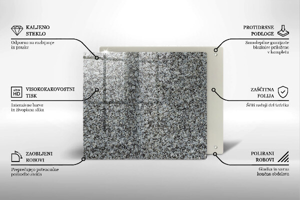Tagliere in vetro temperato Trama di pietra