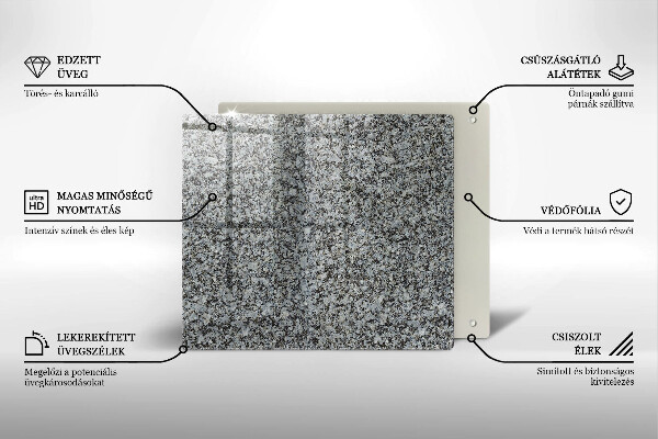 Tagliere in vetro temperato Trama di pietra