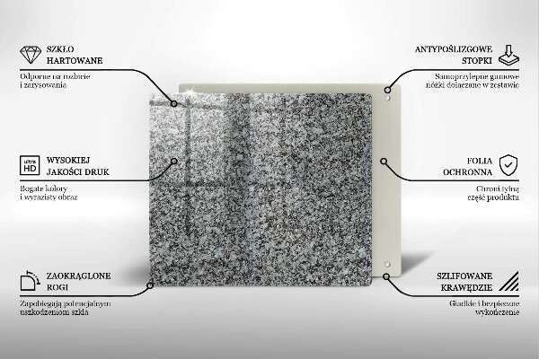 Tagliere in vetro temperato Trama di pietra