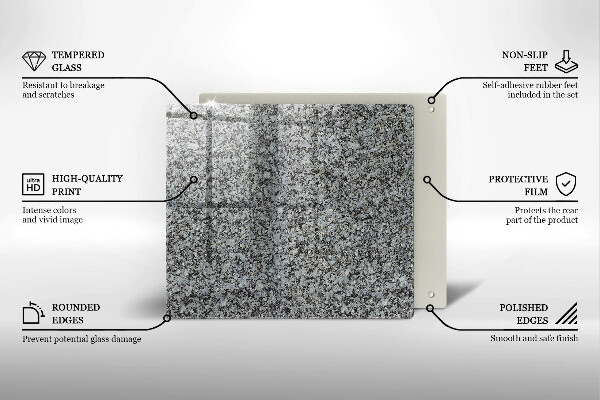 Tagliere in vetro temperato Trama di pietra