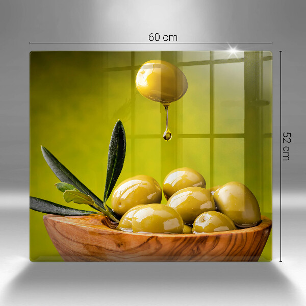 Tagliere in vetro temperato Olive gustose