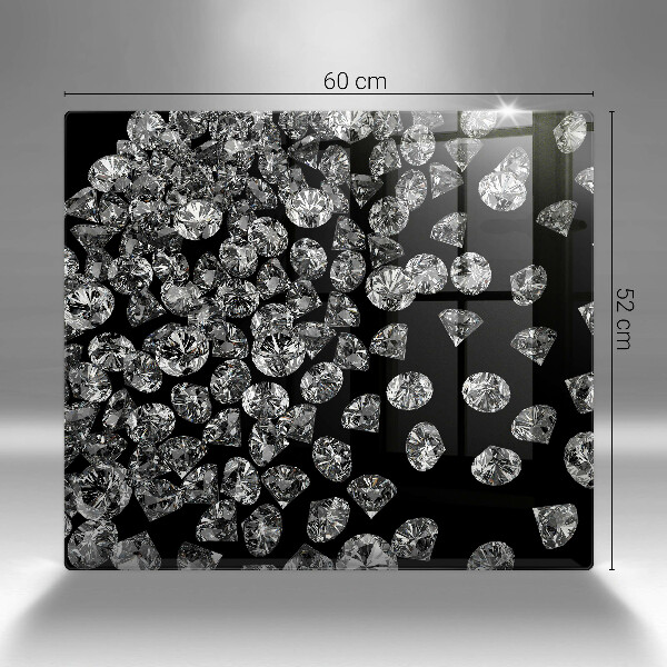 Tagliere in vetro temperato Diamanti diamanti