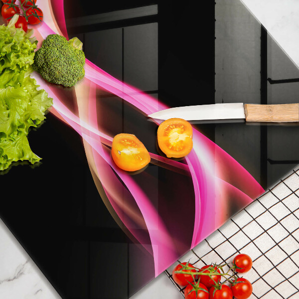 Tagliere in vetro temperato Fumo al neon astratto