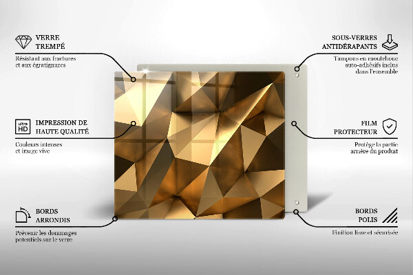 Tagliere in vetro temperato Sfondo di astrazione della struttura