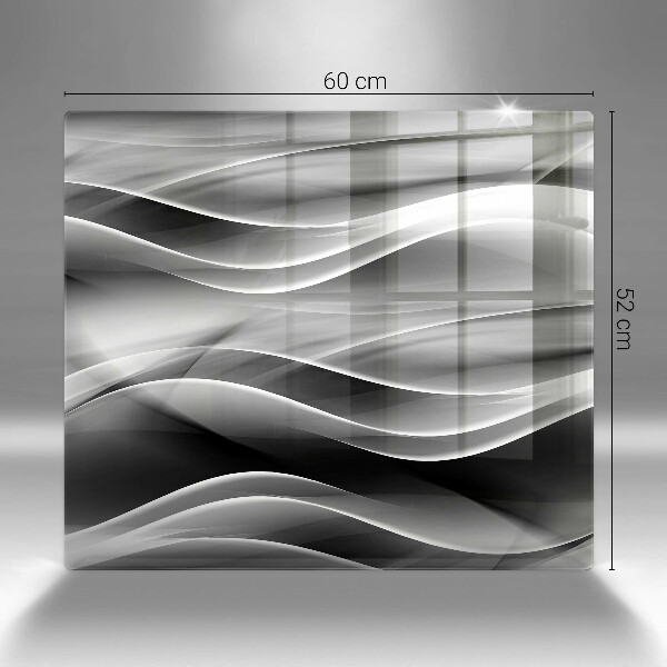 Tagliere in vetro temperato Linee astratte di fumo