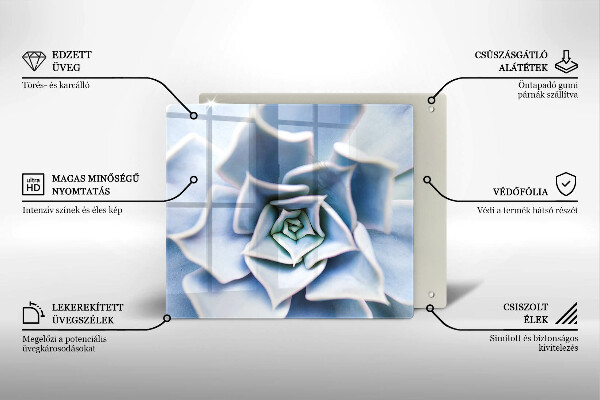 Tagliere in vetro temperato Pianta da fiore