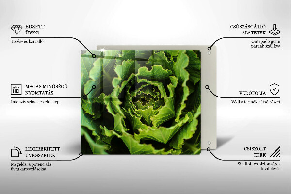 Tagliere in vetro temperato Mangiare foglie di lattuga