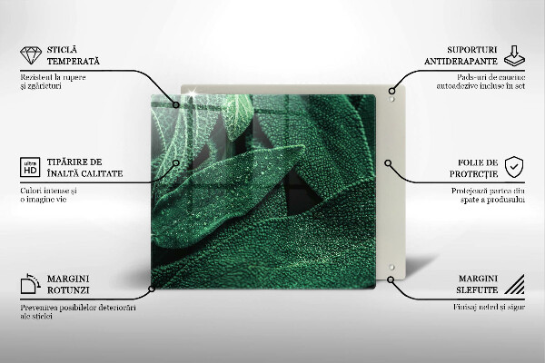 Tagliere in vetro temperato Le foglie della pianta