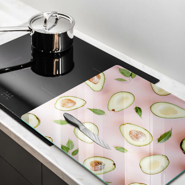 Tagliere in vetro temperato Modello di avocado