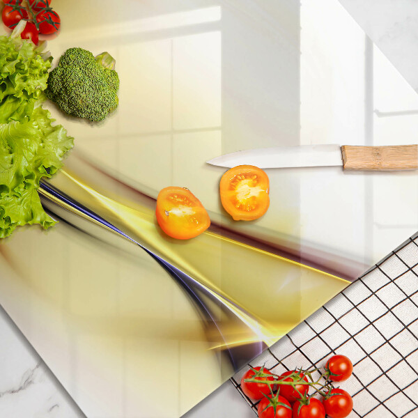 Tagliere in vetro temperato Linee astratte di luce