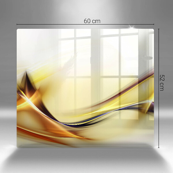 Tagliere in vetro temperato Linee astratte di luce