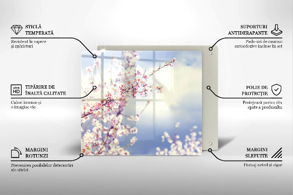 Tagliere in vetro Albero fiorito