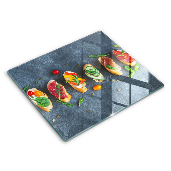 Tagliere in vetro Panini Colorati