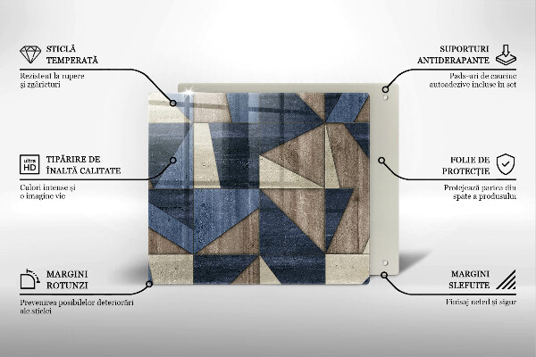 Tagliere in vetro Astrazione geometrica