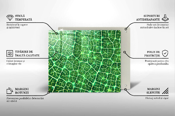 Tagliere in vetro Struttura delle foglie