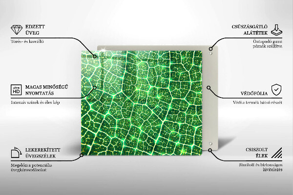 Tagliere in vetro Struttura delle foglie