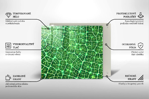 Tagliere in vetro Struttura delle foglie
