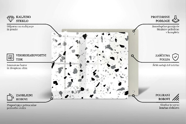 Tagliere in vetro Gres decorativo