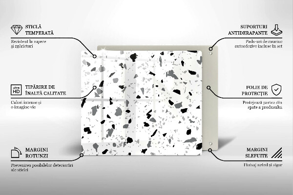 Tagliere in vetro Gres decorativo