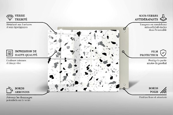 Tagliere in vetro Gres decorativo